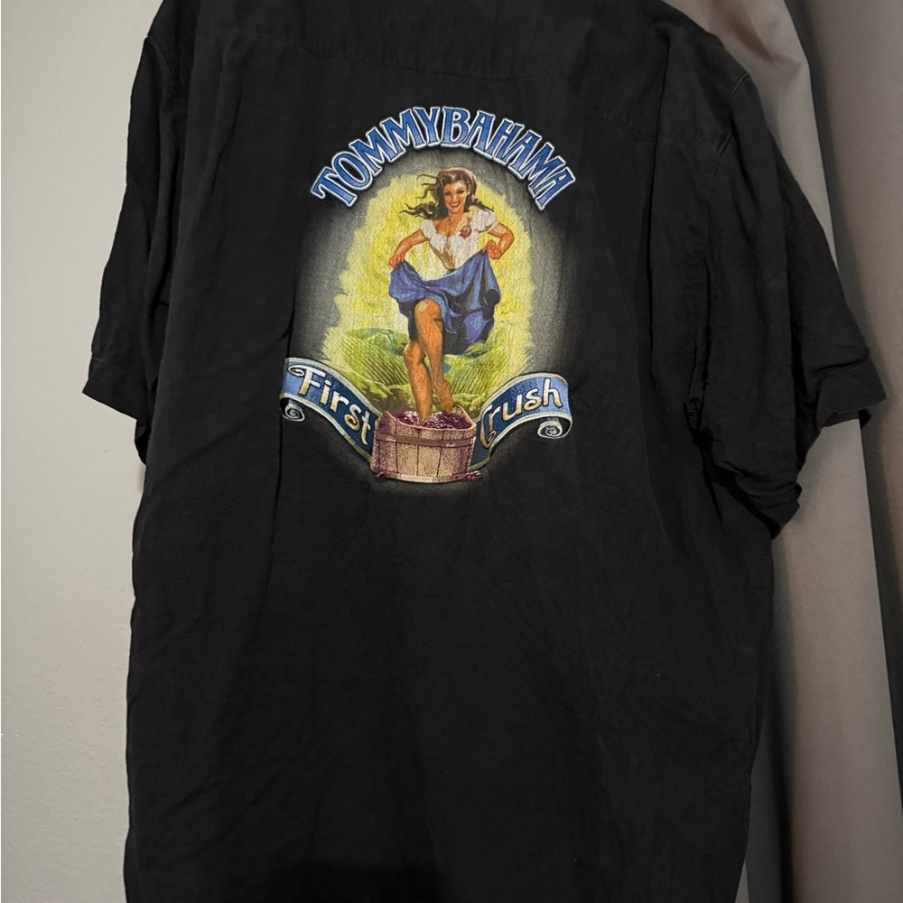 Tommy Bahama Black Graphic Casual Shirt xl